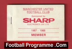 Manchester United Man Utd Season Ticket Book LMTB 1987 1988 - football memorabilia