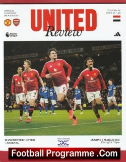 Manchester United v Arsenal 2025 - football programme