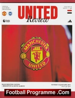 Manchester United v Brighton Hove Albion 2025 - football programme