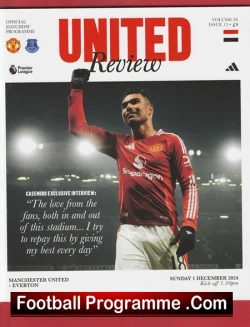 Manchester United v Everton 2024 - football programme