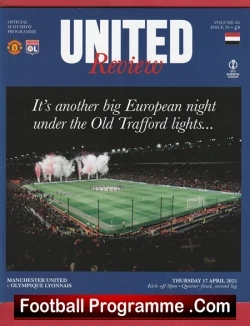 Manchester United v Olympique Lyonnais 2025 - Europa League - football programme