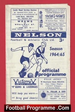 Nelson v Stalybridge Celtic 1964 - football programme