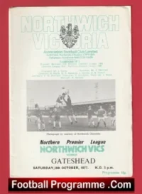 Northwich Victoria v Gateshead 1977