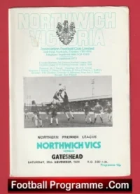 Northwich Victoria v Gateshead 1978