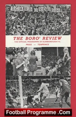 Scarborough v Gateshead 1978 - football programme
