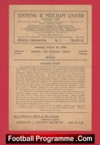 Tooting Mitcham United v Hendon 1948