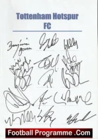 Tottenham Hotspur Football Club Multi Autographed Signed Team 2002 2003