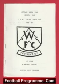 Waterloo Social Club v Nenthead 1988 – FA Sunday Cup