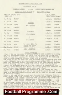 Welling United v QPR 1984 – Pre Season Friendly Match
