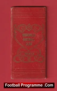 Woodville Football Club Members Season Booklet 1912 – 1913