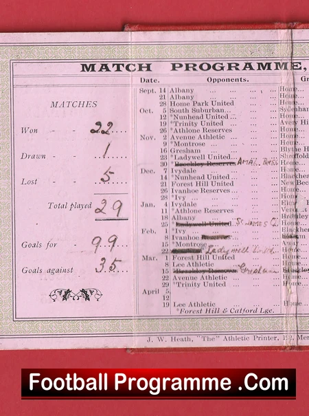 Woodville Football Club Members Season Booklet 1912 - 1913 - Image 4