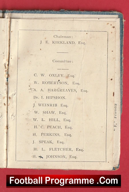 Yorkshire Amateur AFC Members Ticket Book 1933 - 1934 - Image 7