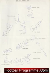 Port Vale Football Club Multi Autographed Signed Team 1988 1989