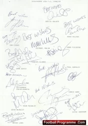 Scunthorpe United Football Club Multi Autographed Signed Team 1998 1999