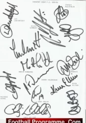 Stockport County Football Club Multi Autographed Signed Team 2003 2004
