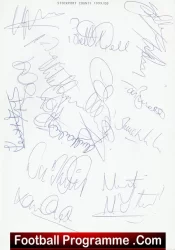 Stockport County Football Club Multi Autographed Signed Team 1999 2000