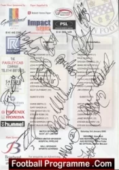 St Mirren Football Club Multi Autographed Signed Team 2008 2009