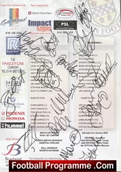 St Mirren Football Club Multi Autographed Signed Team 2008 2009