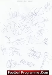 Stockport County Football Club Multi Autographed Signed Team 2006 2007