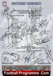 Stockport County Football Club Multi Autographed Signed Team 2009 2010