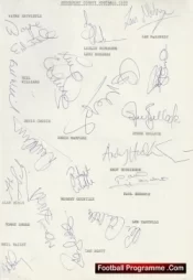 Stockport County Football Club Multi Autographed Signed Team 1989 1990