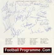 Stockport County Football Club Multi Autographed Signed Team 1990 1991