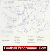 Stockport County Football Club Multi Autographed Signed Team 1992