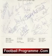 Torquay United Football Club Multi Autographed Signed Team 1988 1989