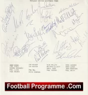 Torquay United Football Club Multi Autographed Signed Team 1988 1989