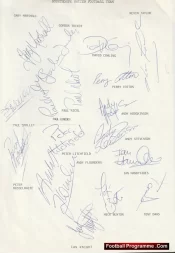 Scunthorpe United Football Club Multi Autographed Signed Team 1988 1989