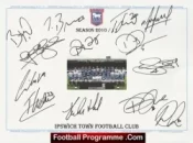 Ipswich Town Football Club Multi Autographed Signed Team 2010 2011