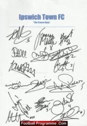 Ipswich Town Football Club Multi Autographed Signed Team 2004 2005