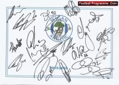 Wigan Athletic Football Club Multi Autographed Signed Team 2015 2016
