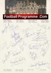 West Bromwich Albion Football Club Multi Autographed Signed Team 1985 1986