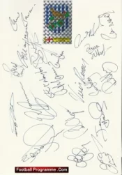 West Bromwich Albion Football Club Multi Autographed Signed Team 1995 1996