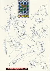 West Bromwich Albion Football Club Multi Autographed Signed Team 1995 1996