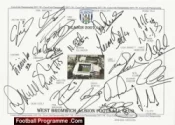 West Bromwich Albion Football Club Multi Autographed Signed Team 2007 2008