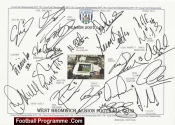 West Bromwich Albion Football Club Multi Autographed Signed Team 2007 2008