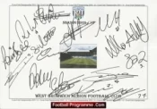 West Bromwich Albion Football Club Multi Autographed Signed Team 2009 2010