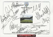 West Bromwich Albion Football Club Multi Autographed Signed Team 2009 2010