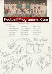 Walsall Football Club Multi Autographed Signed Team 1986