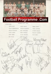 Walsall Football Club Multi Autographed Signed Team 1986