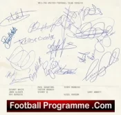 Welling United Football Club Multi Autographed Signed Team 1990 1991