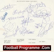 Welling United Football Club Multi Autographed Signed Team 1990 1991