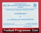 Flixton AFC v FC United Of Manchester 2005 – Football Ticket