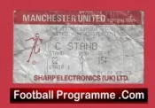Manchester United v Newcastle United 1987 – Man Utd Ticket