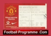 Manchester United v Newcastle United 2002 – Match Ticket