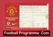 Manchester United v Newcastle United 2002 – Match Ticket