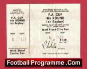 Newcastle United v Manchester United 1977 – Football Ticket