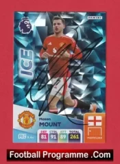 Manchester United Mason Mount Autographed Signed Football Card Man Utd